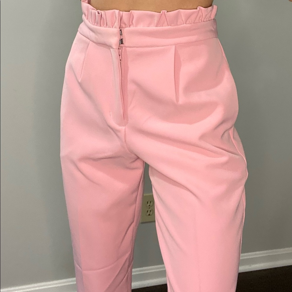 Express paper bag waste ankle pants